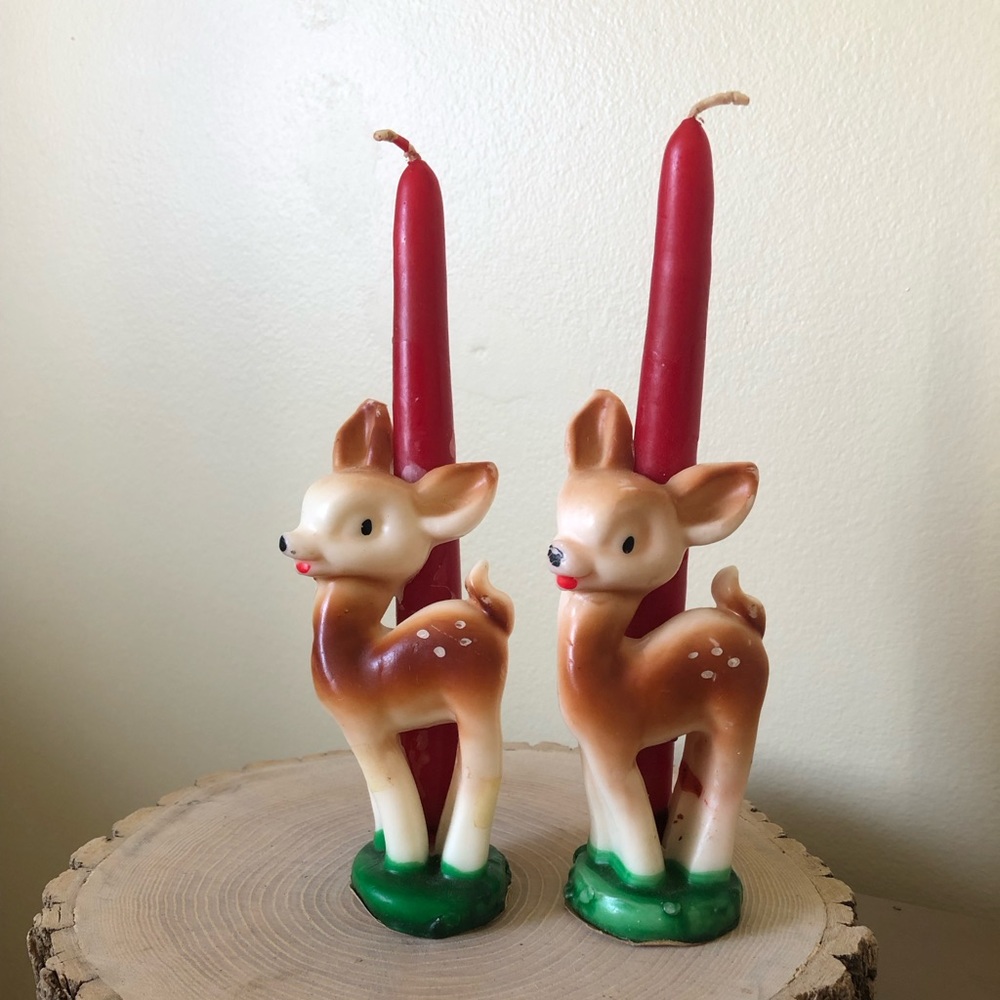 Bambi Christmas Display Candle Set